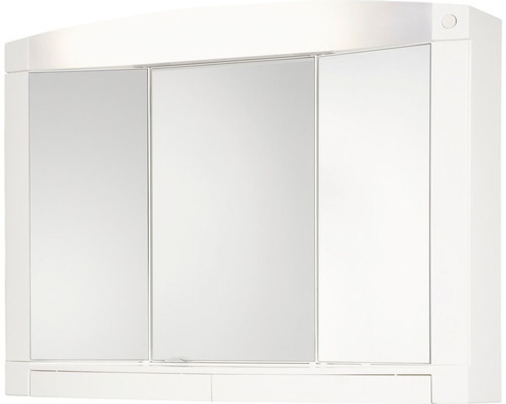 Spiegelschrank Swing, mit 3 Spiegeltüren, mit Licht, Produktbild 
