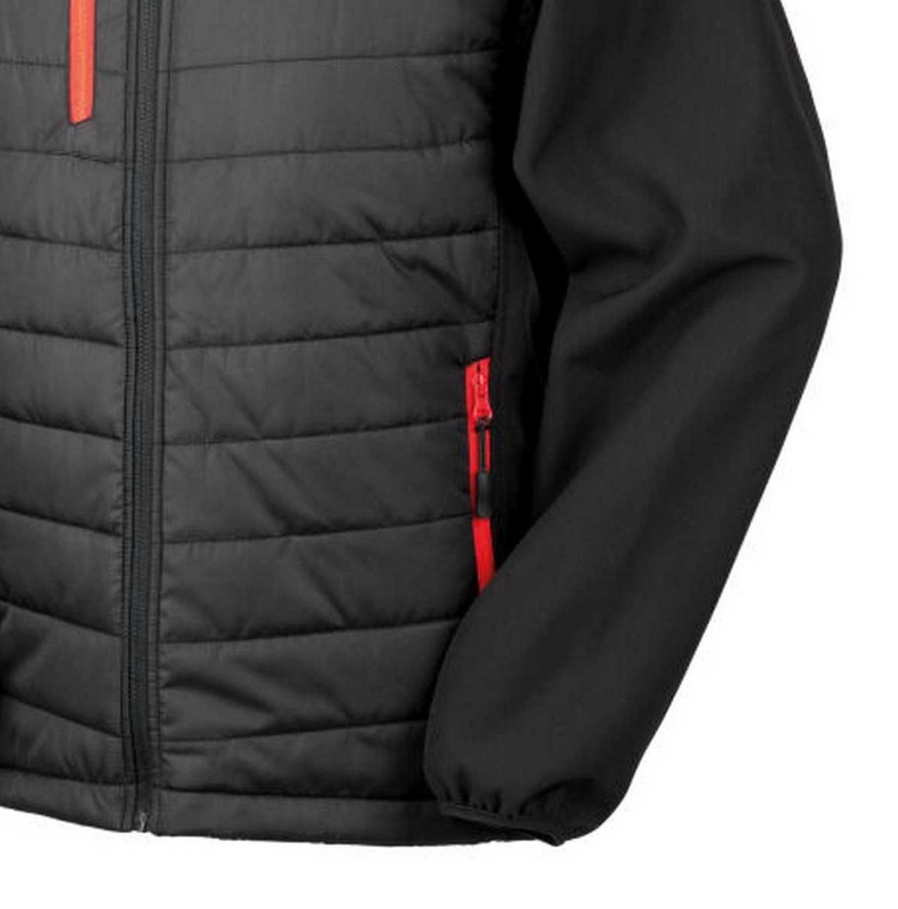 Result - "Compass" Weste für Herren/Damen Uni BC4749 (XS) (Schwarz/Rot)