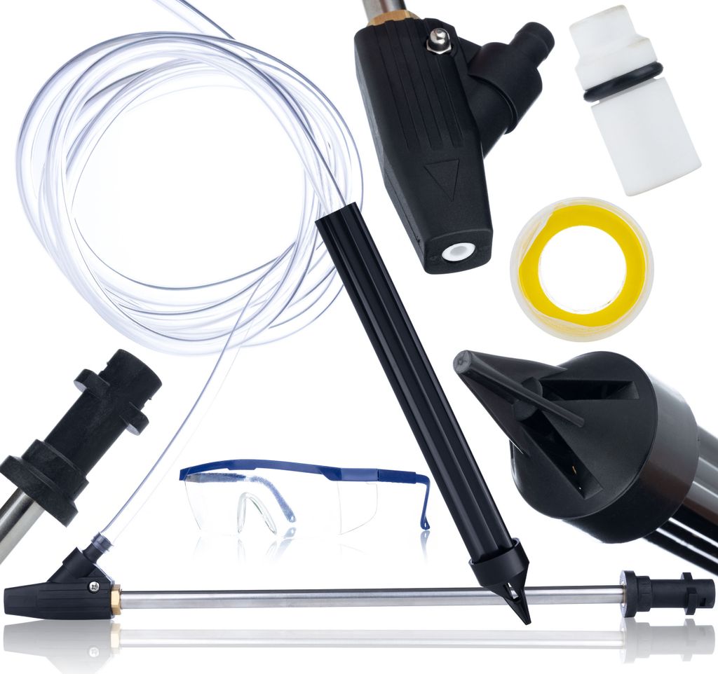Sandstrahlset für Kärcher K2 K3 K4 K5 K6 K7, Sandstrahler mit Keramikdüse, Schlauch, Schutzbrille