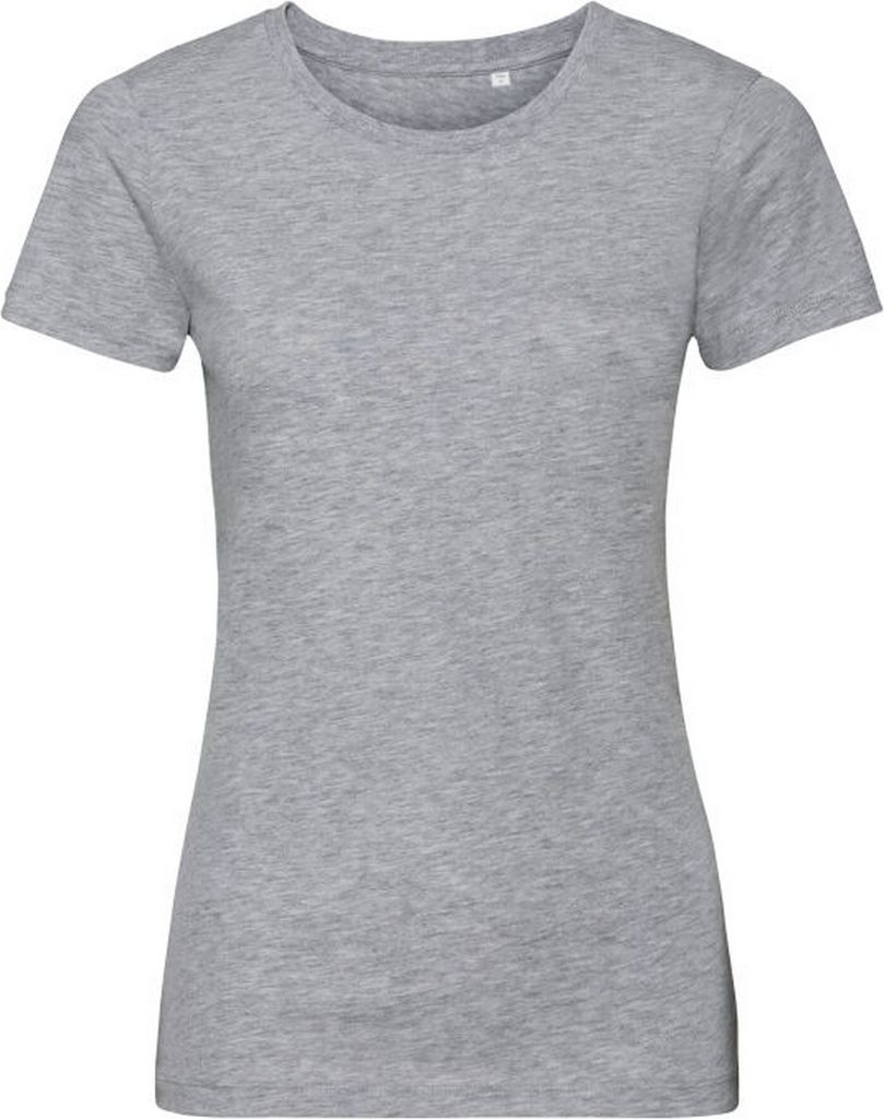 Russell - T-Shirt, Baumwolle aus biologischem Anbau für Damen BC4766 (2XL) (Hellgrau)