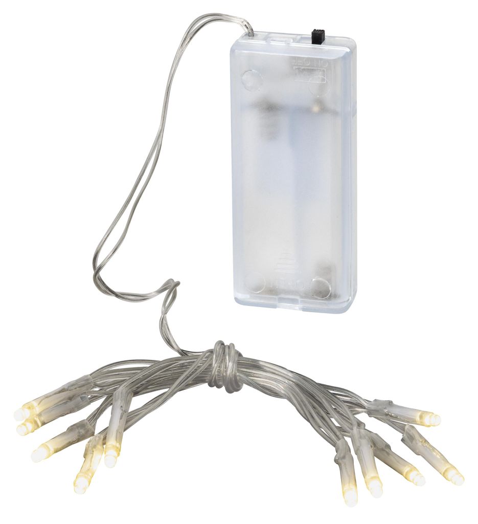 LED Batterielichterkette 10 LEDs 90 cm warmweiß Produktbild 