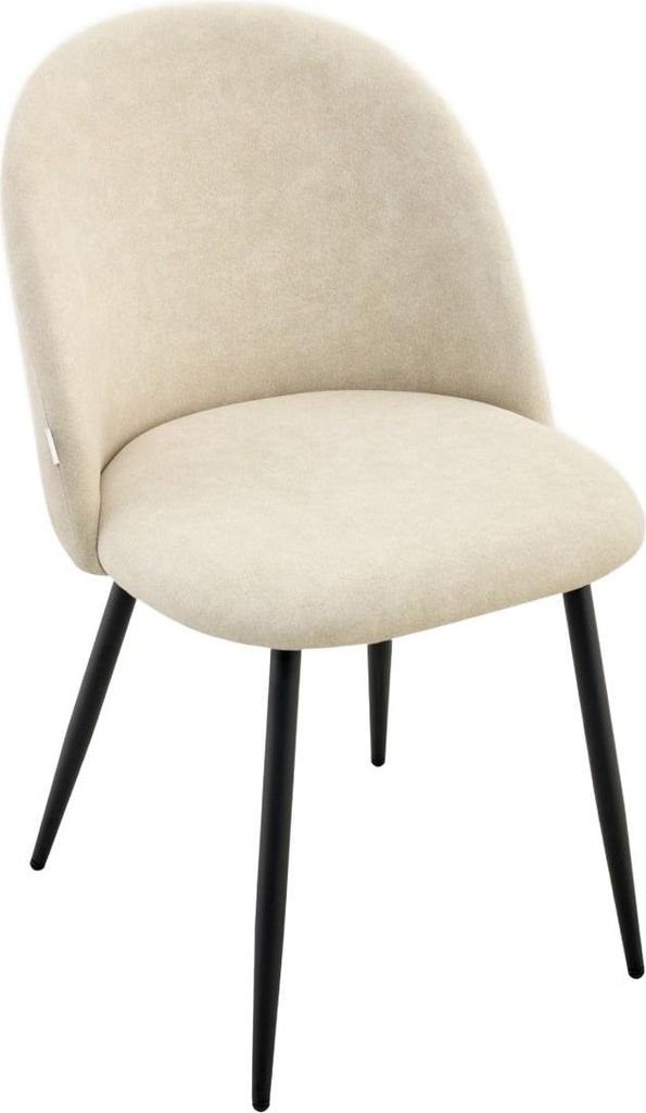 HOMLA FIORA Stolička z látky béžová 49x56x80 cm Obrázok produktu 