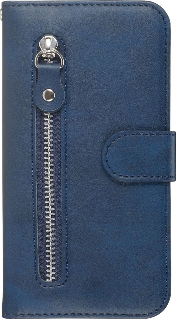 Mobigear Zipper Samsung Galaxy S20 Hülle Klapphülle Geldbörse - Blau
