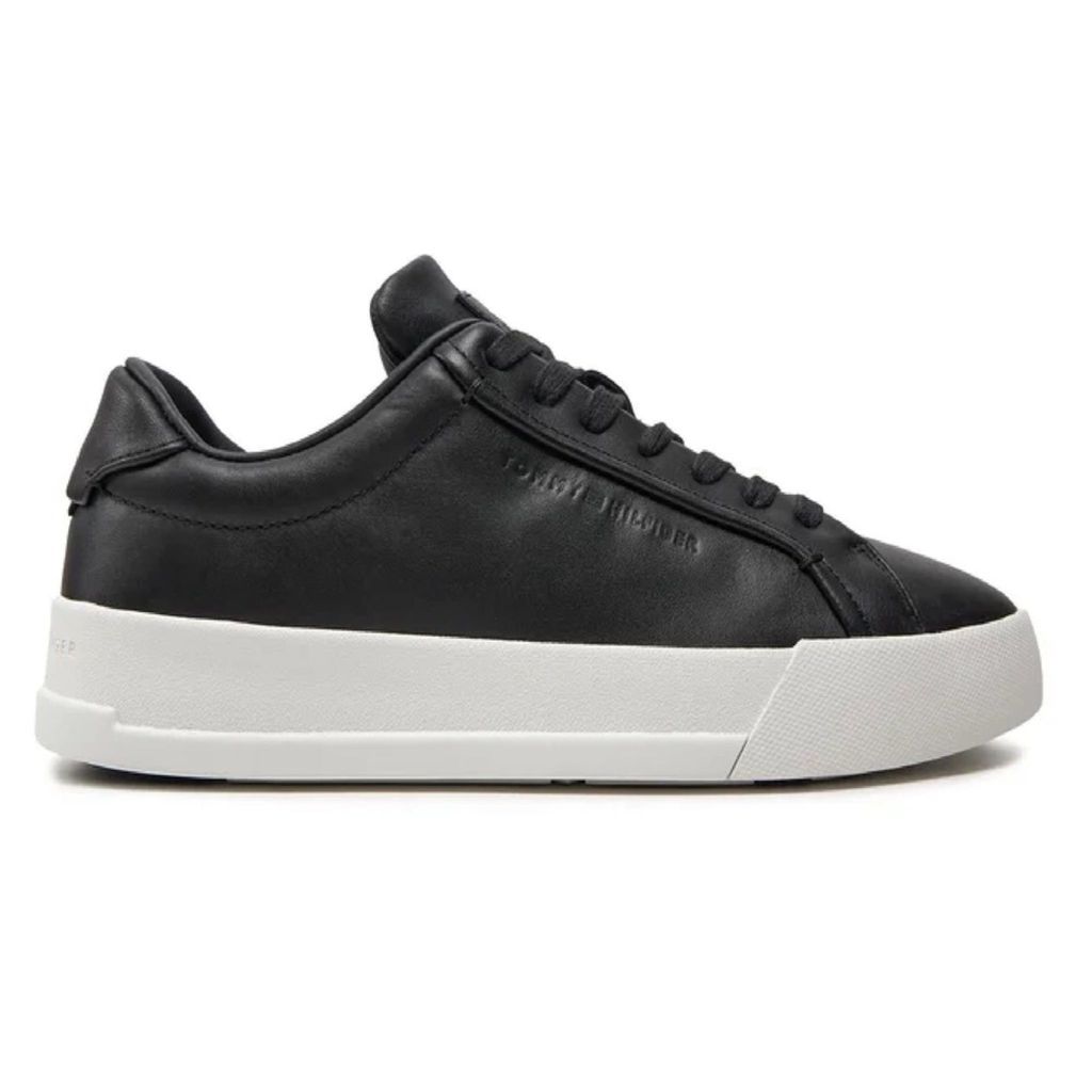 Tommy Hilfiger Court Premium Best Herren Sportschuhe schwarz Größe 45