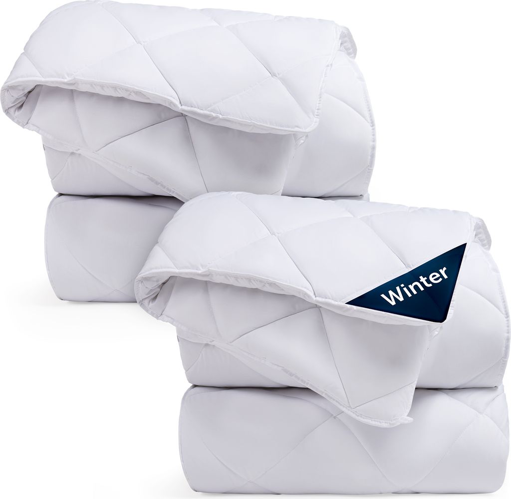 Blumtal Winterdecke 155x220 cm im 2er Set - extra dicke Winter Decke - Steppdecke 155x220 Winter - Bettdecke Winter 155x220 cm - Steppbettdecke