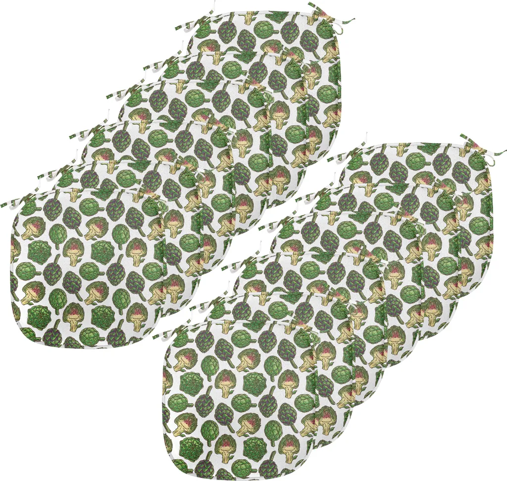 Set 12 Cuscini Decorativi 40x40 Verde Felce ABAKUHAUS Carciofo