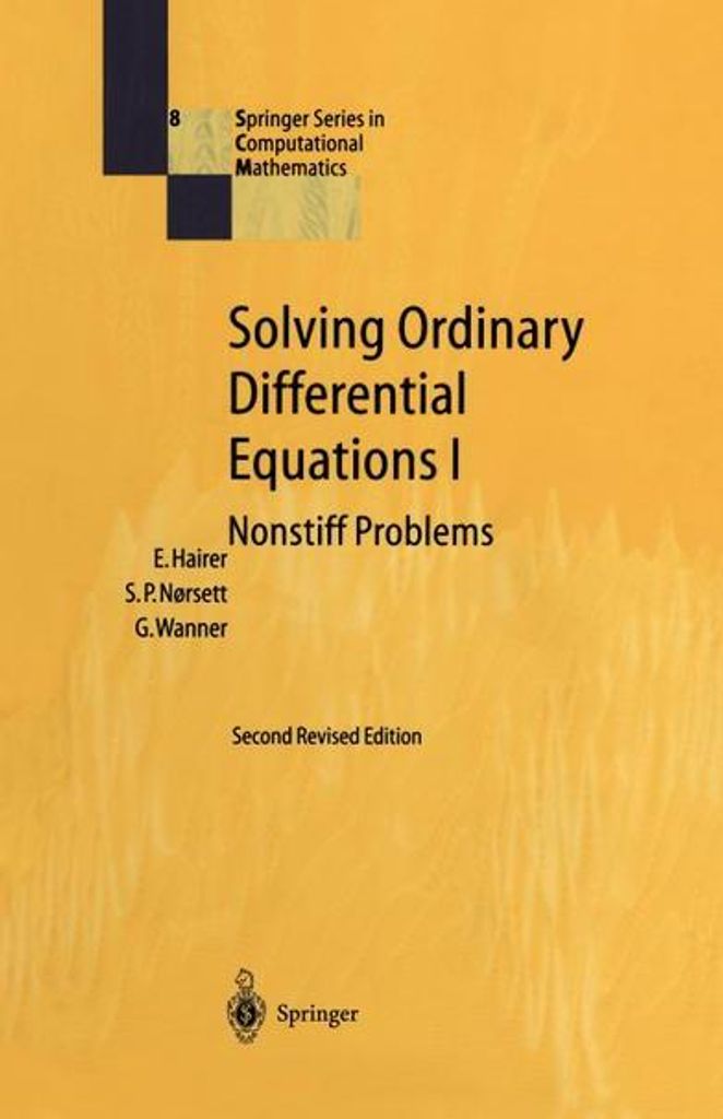 Solving Ordinary Differential Equations I
