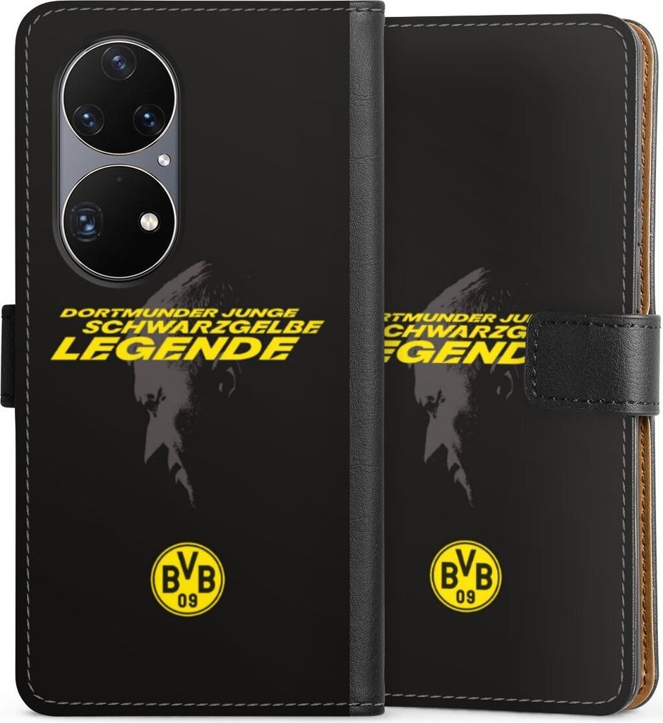 DeinDesign Klapphülle für Huawei P50 Pro Handytasche Lederhülle Tasche BVB Borussia Dortmund Marco Reus