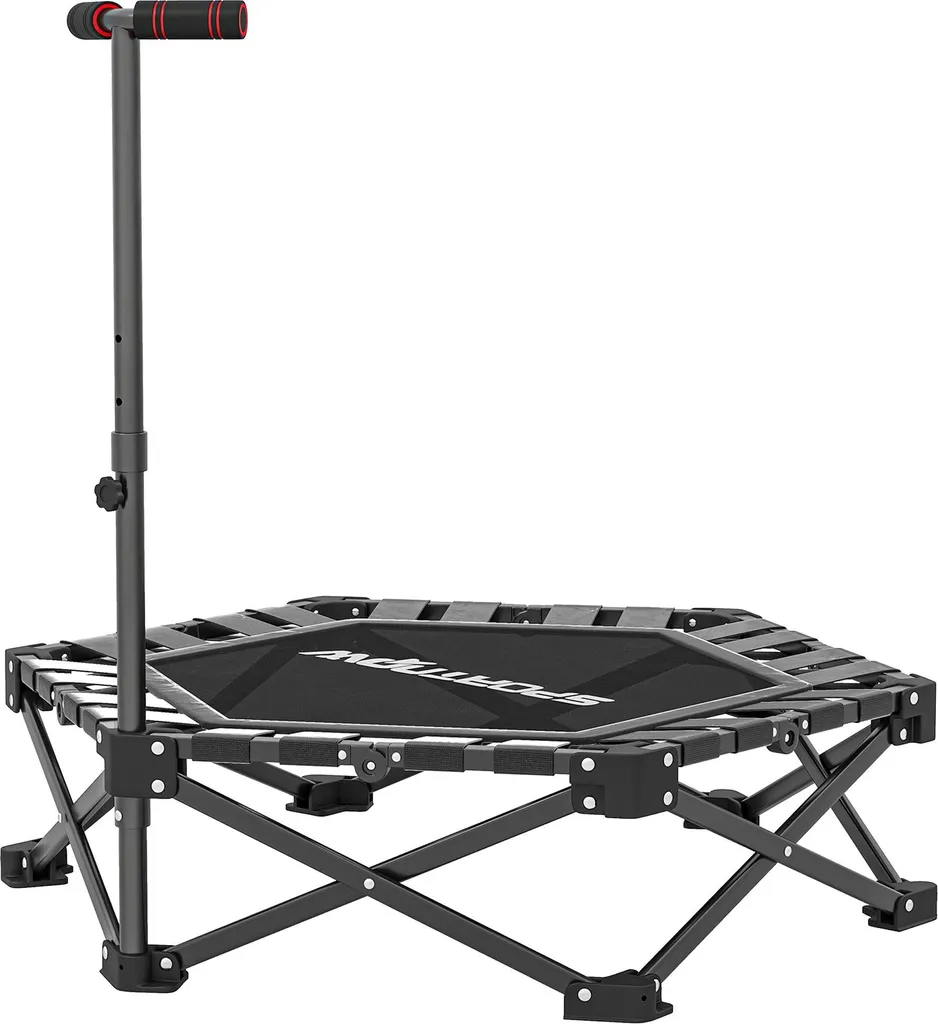 Trampoline fitness barre en T réglable et pliable pour entraînement
