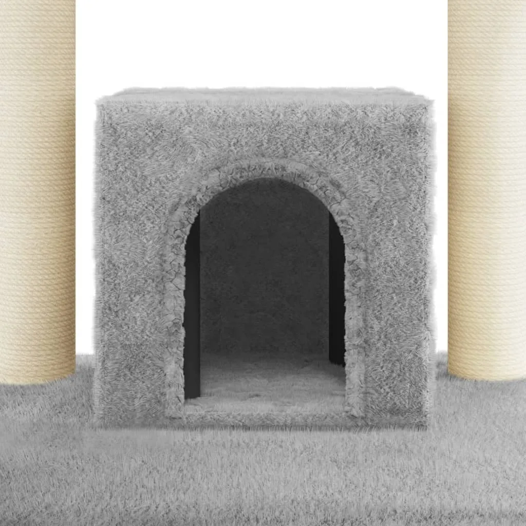 Recensione Graffiatoio vidaXL 110 cm | Sisal e Peluche Grigio Chiaro - 7