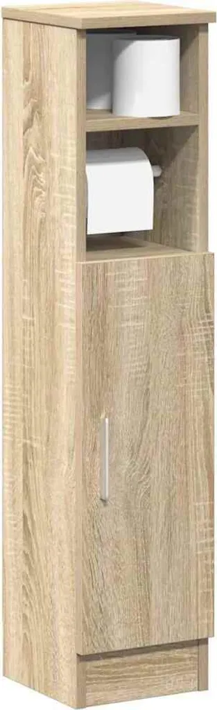 Armadietto Bagno Portarotolo Maison Exclusive Rovere Sonoma 20,5 cm