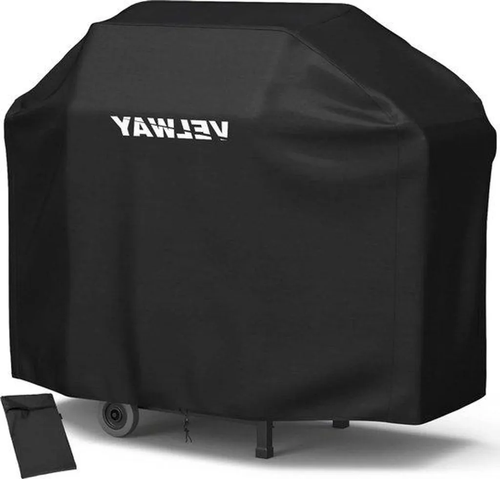 Housse barbecue gaz anti-UV et imperméable en tissu Oxford - Noir mat