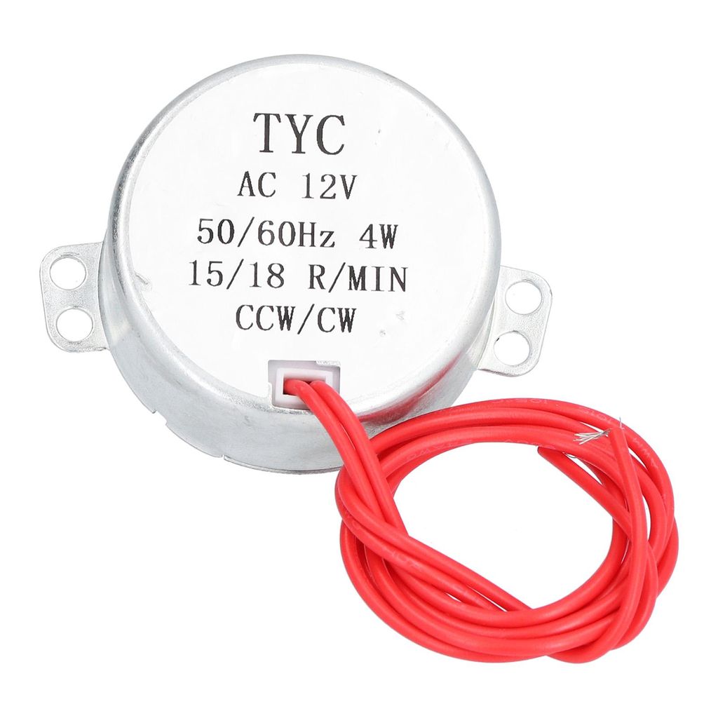 2-teiliges Synchronmotor-Zubehörset, 15/18 U/min, Rechts-/Linkslauf, 4 W, 12 V AC, 50 TYC