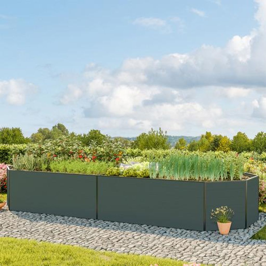 GFP 451 x 119 x 77 cm Hochbeet XENA, Anthrazit