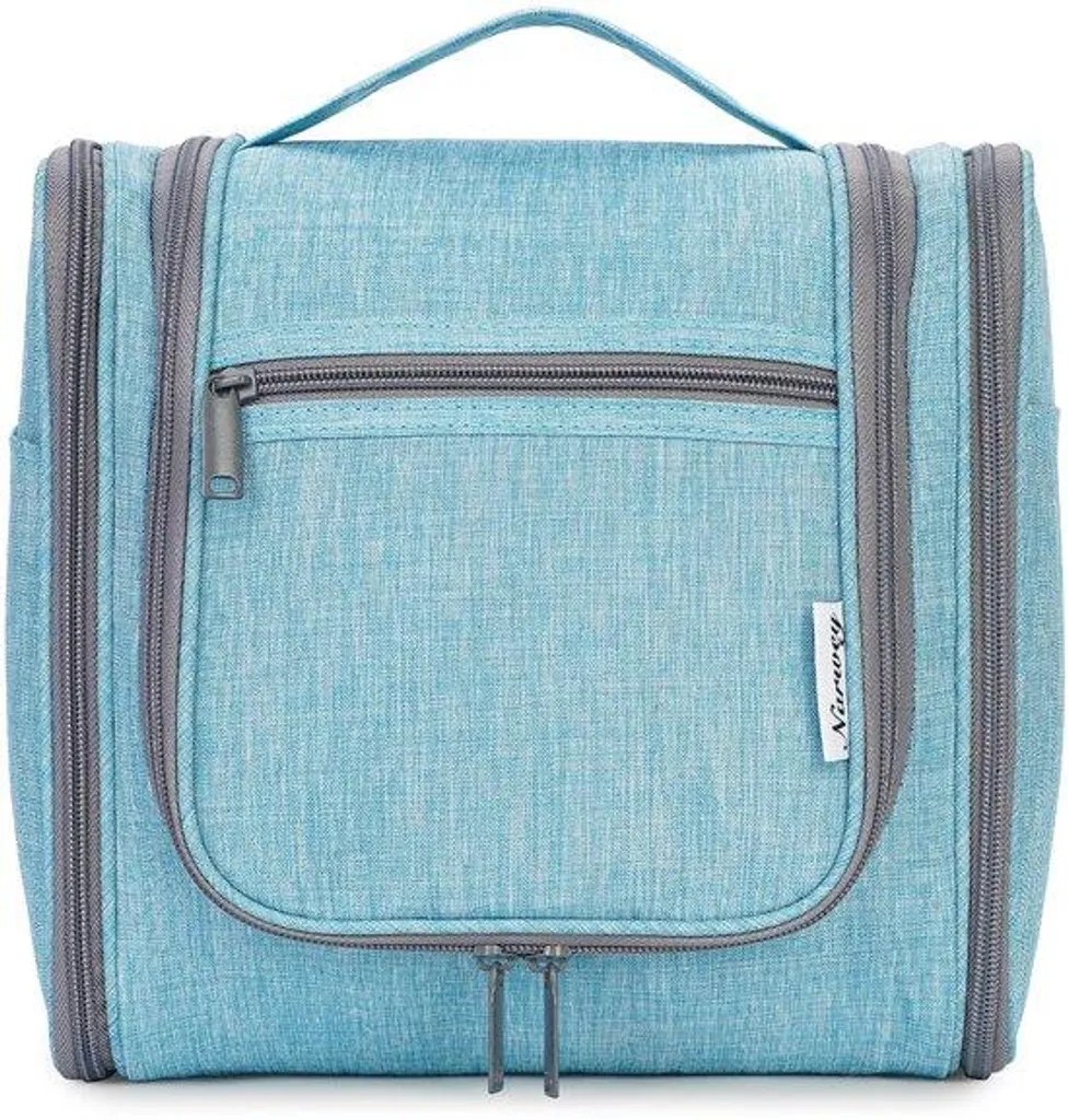 Trousse de toilette voyage enfant grande taille bleue pour vacances