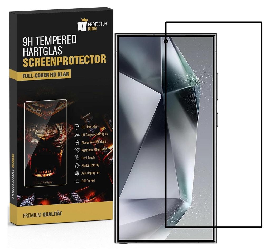 2x 9H Panzerglas für Samsung Galaxy S25 Ultra FULL COVER HD Produktbild 
