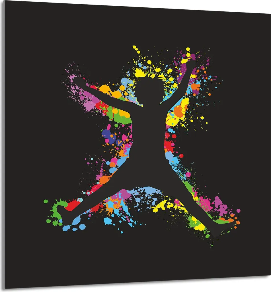 GLASPLATTE FÜR KÜCHE 60x65 Fun