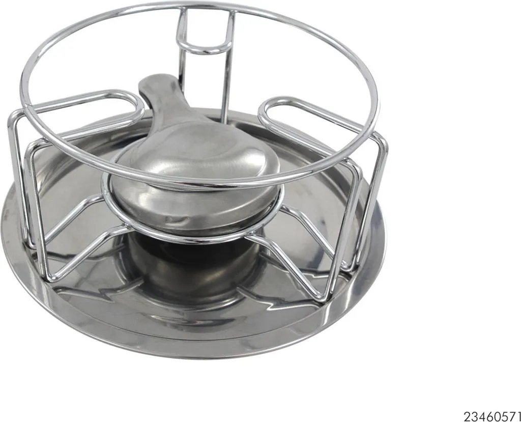 Chauffe-plat de table chromé pour buffet et service de table festif - 2