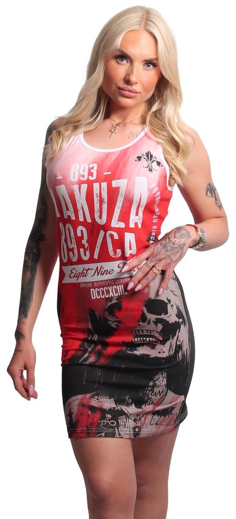 Yakuza Damen Dead One Bodycon Kleid, Weiß, L Produktbild 