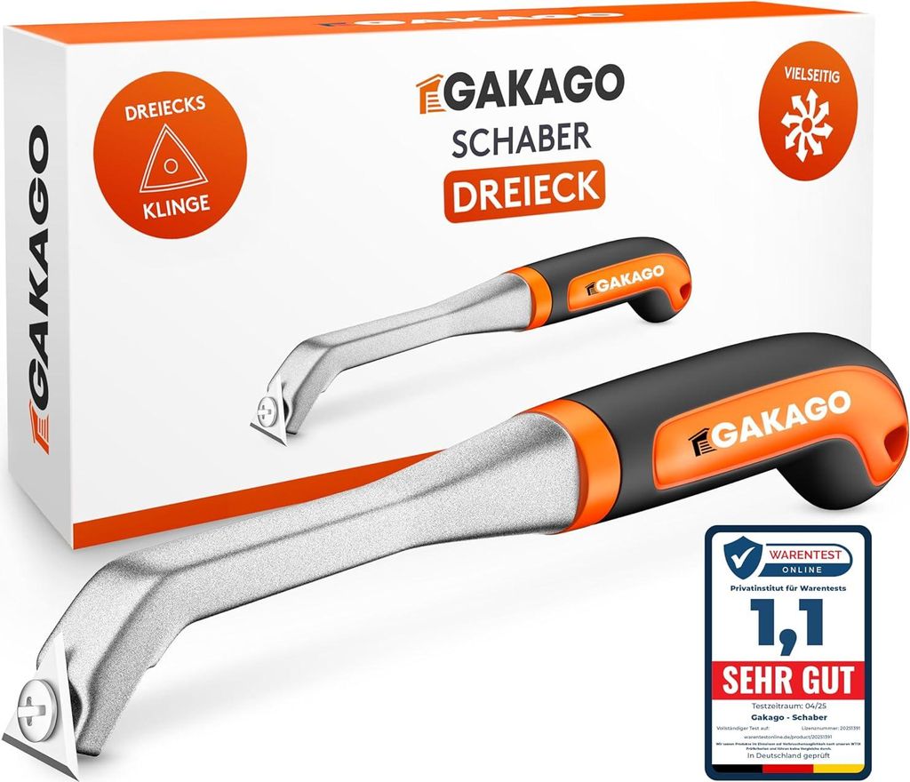Gakago Kraft-Schaber Hochwertige Dreieck-Ziehklinge aus Produktbild 