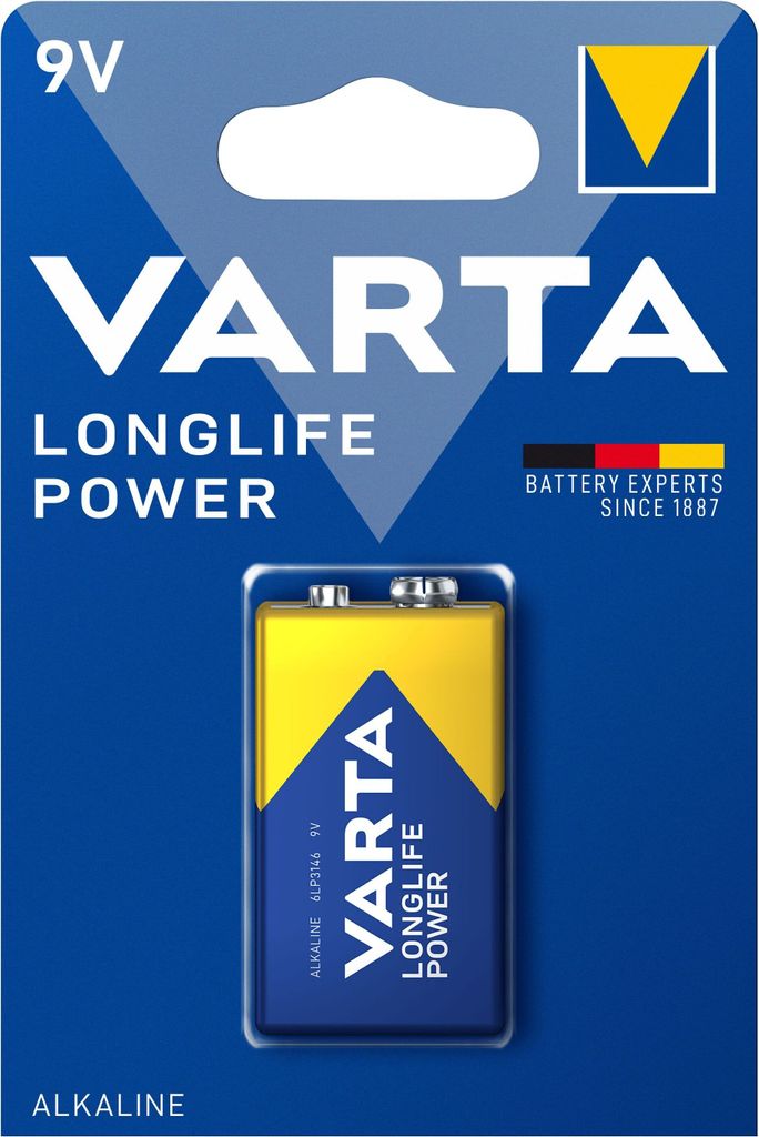 Varta Batterie LONGLIFE Power (High Energy) 9V Block 1St. Image du produit 