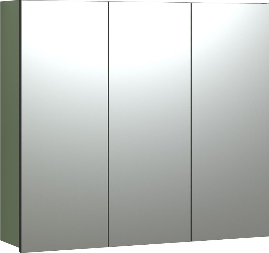 trendteam Bad Spiegelschrank Pure Bliss Grün Melamin B/H/T Produktbild 