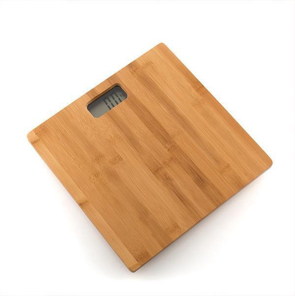 Waga łazienkowa Bathroom Solutions, bambusowa, 30x30 cm, Zdjęcie produktu 