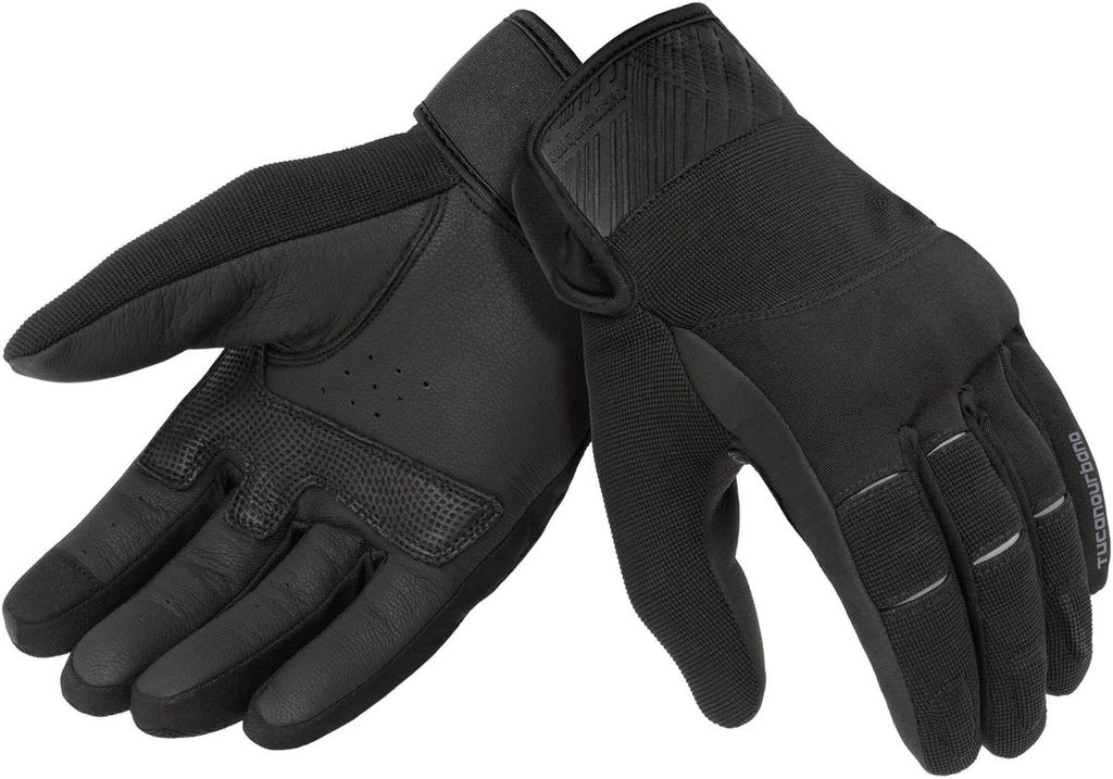 CE-Handschuhe 12 Monate TUCANO URBANO Crab Schwarz mit Lederhandfläche größe XXL