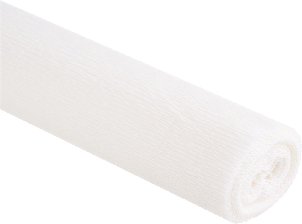 Floristen-Krepppapier, 50 x 250 cm, 128 g/m², farbfest Weiß Produktbild 