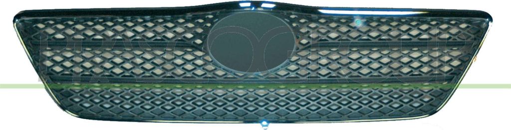 PRASCO TY0892001 Kühlergrill Frontgrill für TOYOTA COROLLA (ZZE12, NDE12, ZDE12) Mitte Schwarz