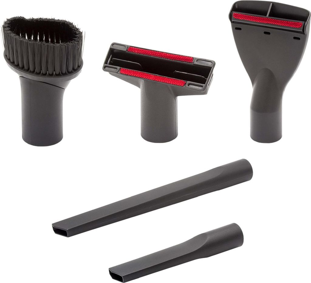 vhbw 5-tlg. KFZ-Reinigungs-Düsen-Set kompatibel mit Kärcher WD 2.200, SE 6.100, SE 4002, WD 3, SE 4001, SE 5.100, WD 2 Staubsauger - 35 mm Schwarz