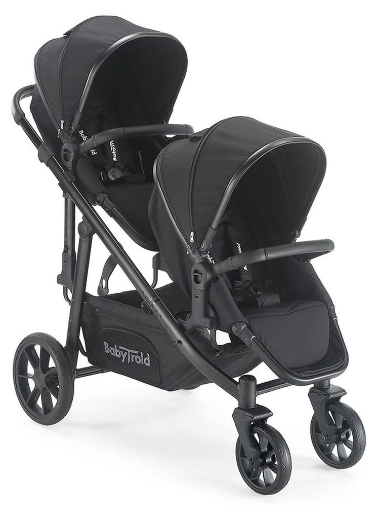 BabyTrold Nuuk Black: passeggino gemellare per due bambini, Immagine del prodotto 