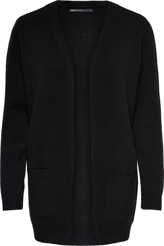 ONLY 15174274, Cardigan, Erwachsener, Weiblich, Schwarz, L, Machine wash half load short spin cycle at 30°C Do not bleach Do not tumble dry Low te...