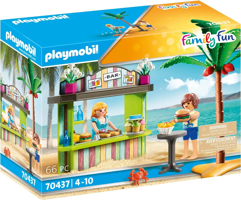Jouet créatif PLAYMOBIL 70437 Kiosque de plage : Occupez vos enfants l'été