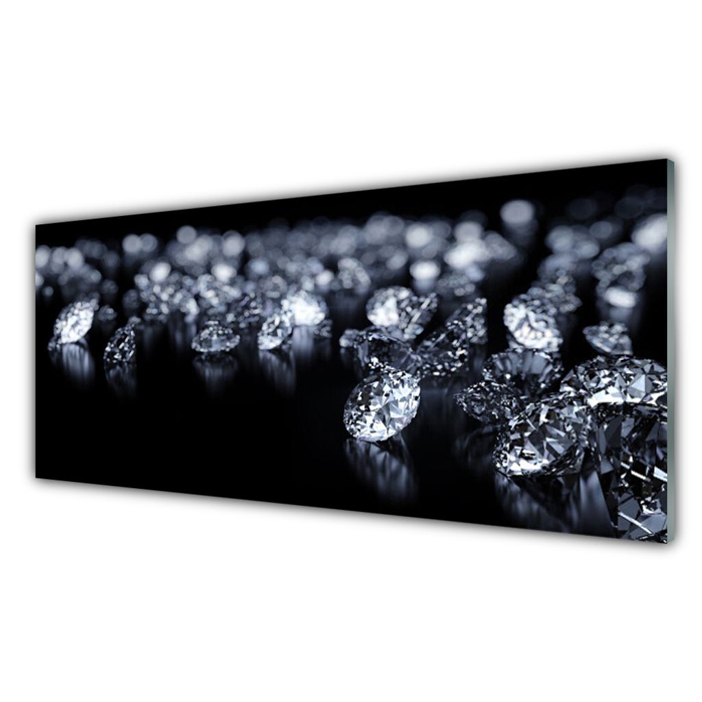 Glasbilder Wandbild Druck auf Glas 125x50 Diamant Kunst 