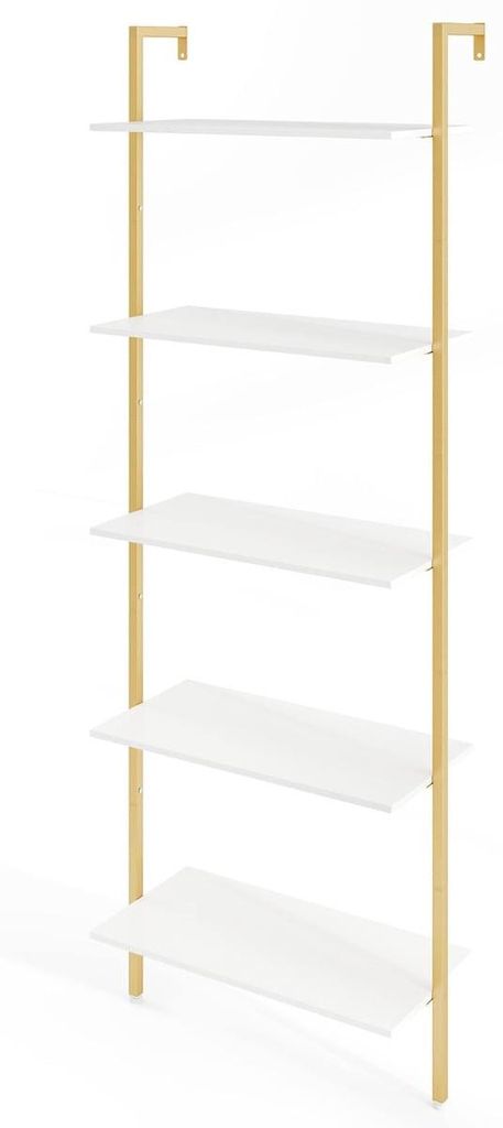 5-stufiges Wandregal mit Metallrahmen