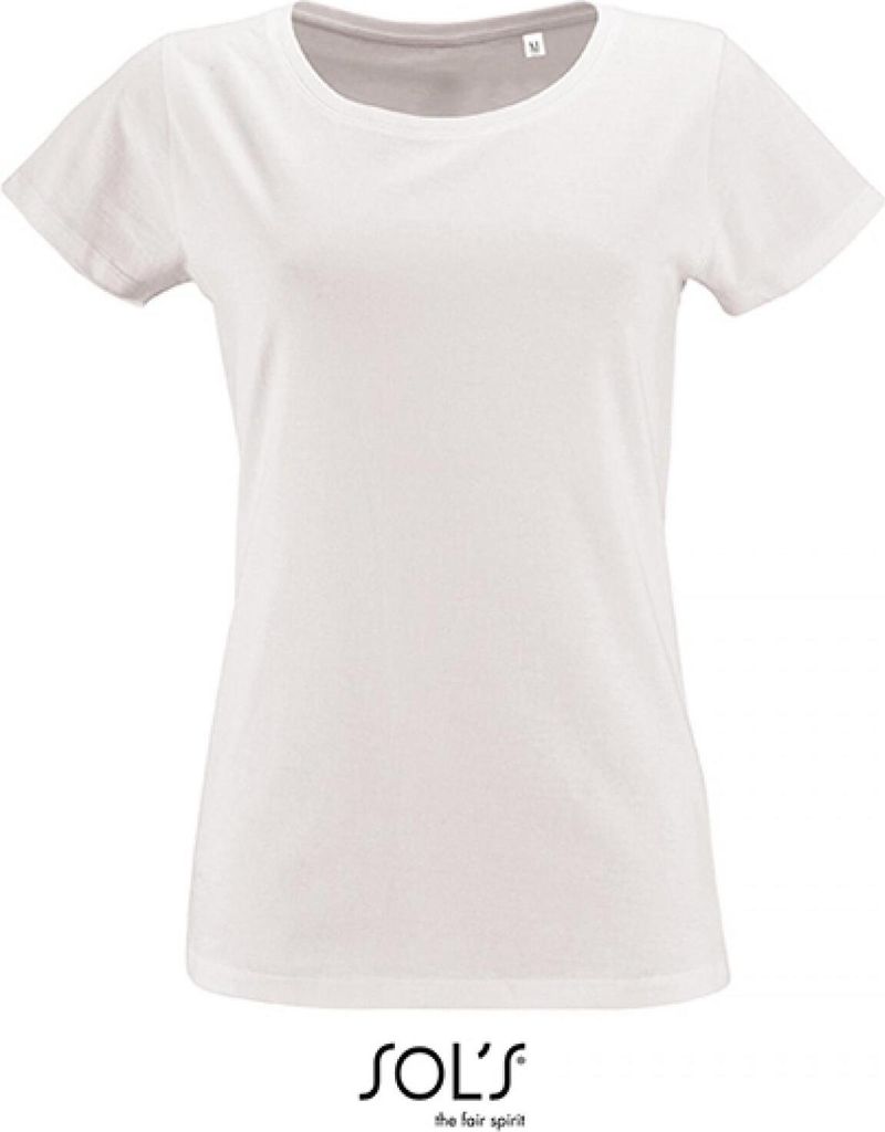 SOLs 02077 | Damen Short Sleeved T-Shirt Milo - Farbe: White - Größe: XL