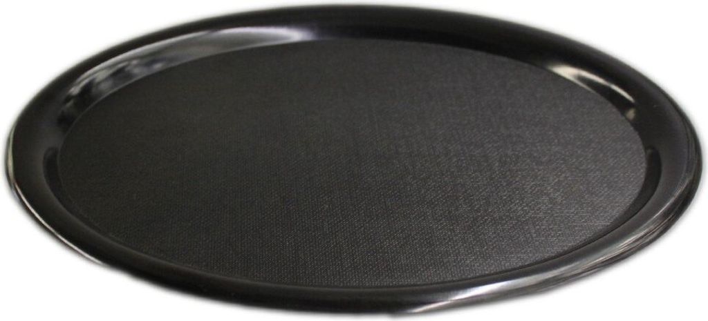Kaffeehaustablett Melamintablett für Spreisen und Getränke schwarz