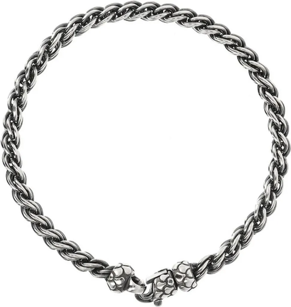 Bracelet Albert M. WSOX00490.S Argent Massif Texturé Style Ethnique