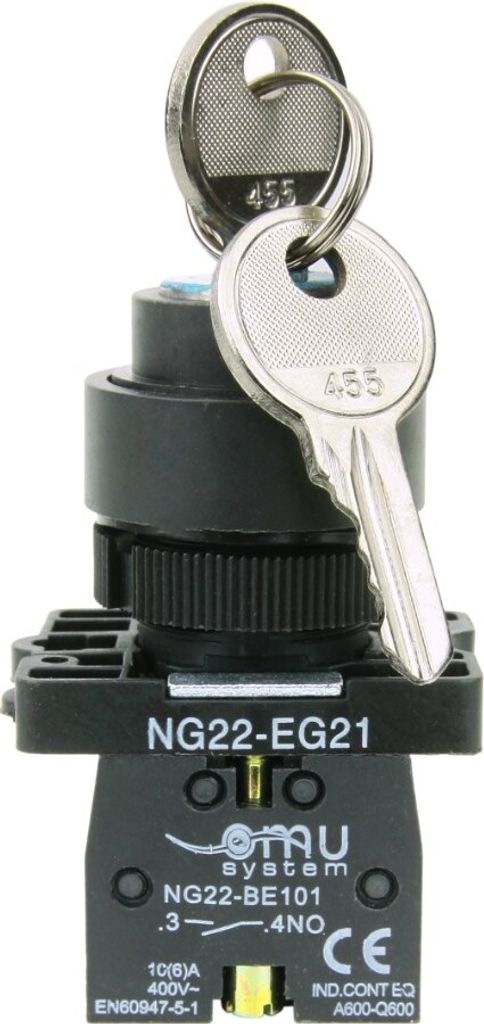 XBS Schloss Schalter mit Schlüssel NG22-EG21 Produktbild 