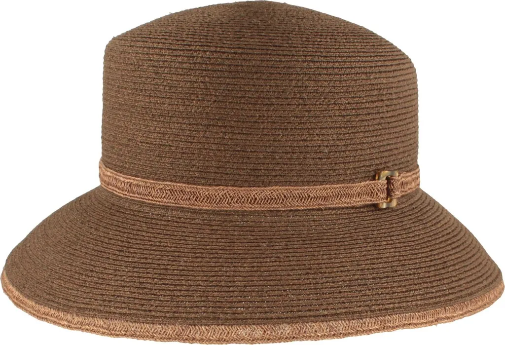 Chapeau de Soleil Cloche Femme en Paille de Raphia Souple Indice UV 80