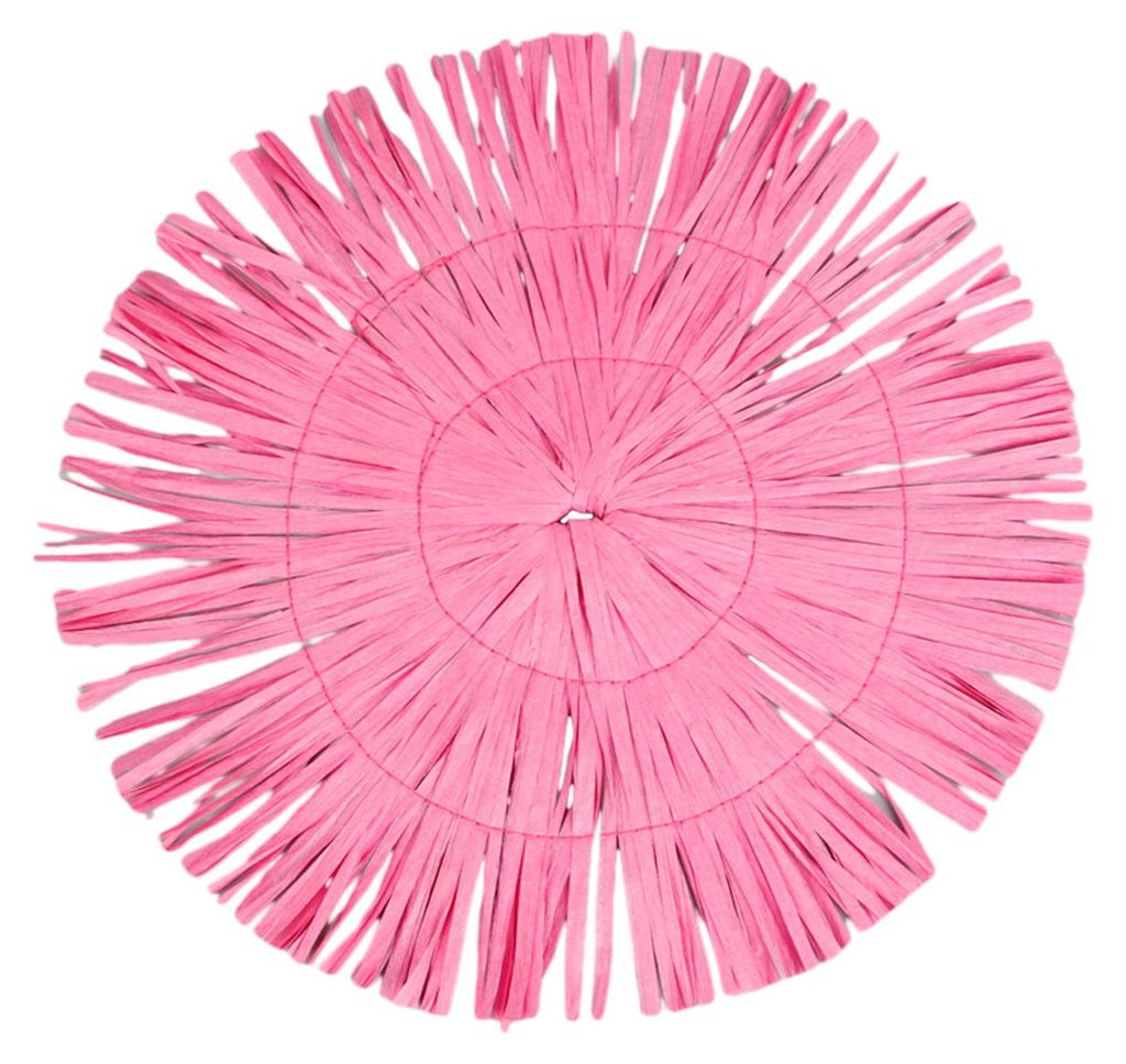 Runde Papier-Tischsets mit Quastenfransen, handgewebt, hitzebeständig, rutschfest, für Tassen und Teller, Küchen- und Esszimmerdekoration