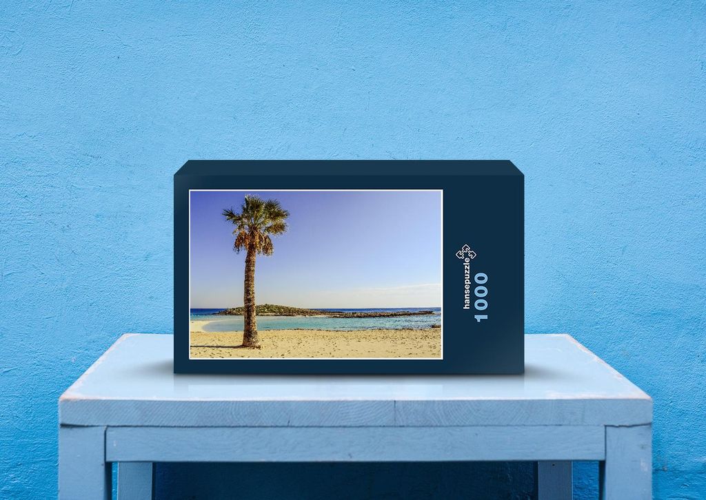 hansepuzzle 26811 - Nissi beach Puzzle, 1000 Teile, Reisen, 60,0 x 46,0cm mit hochwertiger Aufbewahrung, Kartonbox und wiederverschließbarem Beutel