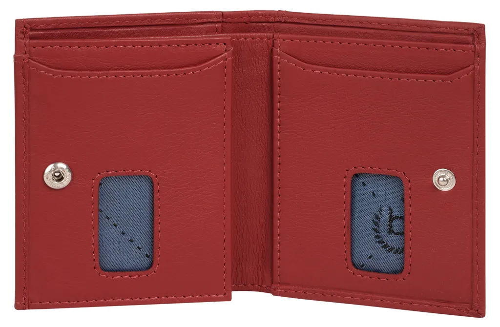 bugatti Mini Wallet Secure Slim Zip : Portefeuille RFID et compact rouge - 11