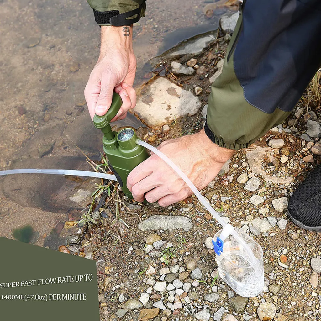 Équipement de camping : filtre à eau portable pour eau potable 5000L - 3