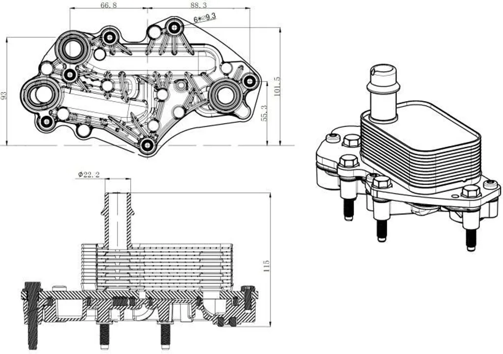 Refroidisseur d'huile pour Opel Astra et Meriva - Solution contre la chauffe