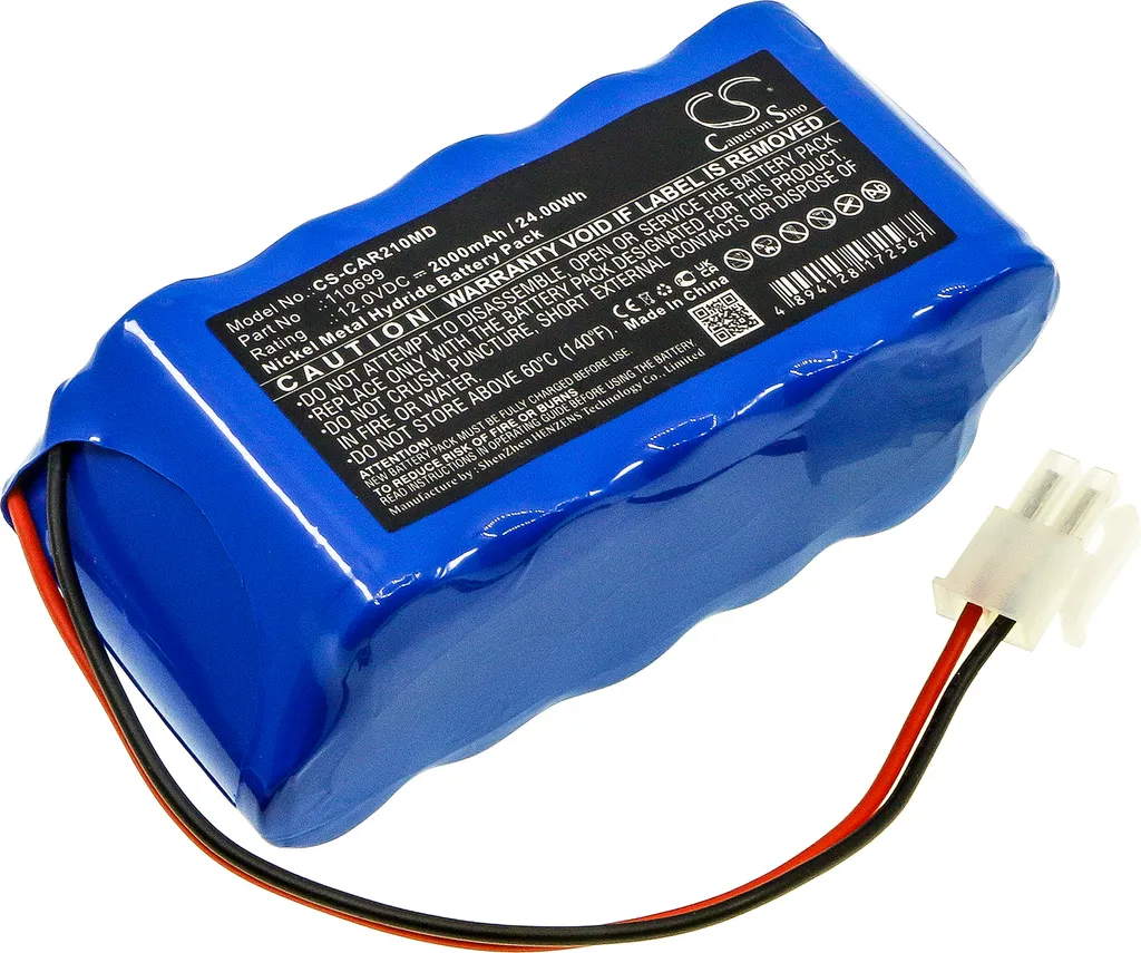 Batterie de Secours pour ECG Cardioline Cardiette AR1200 View et AR2100