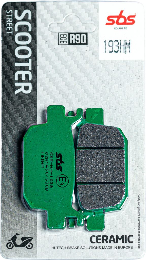 Scooterbelag SBS 193HM (Satz pro Scheibe) Street Ceramic Produktbild 