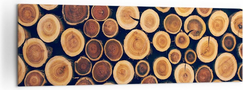 Bild auf Leinwand - Leinwandbild - Knoten Baum Stamm - 160x50cm - Wand Bild - Wanddeko - Wandbilder - Leinwanddruck - Bilder - Kunstdruck - Wanddek...