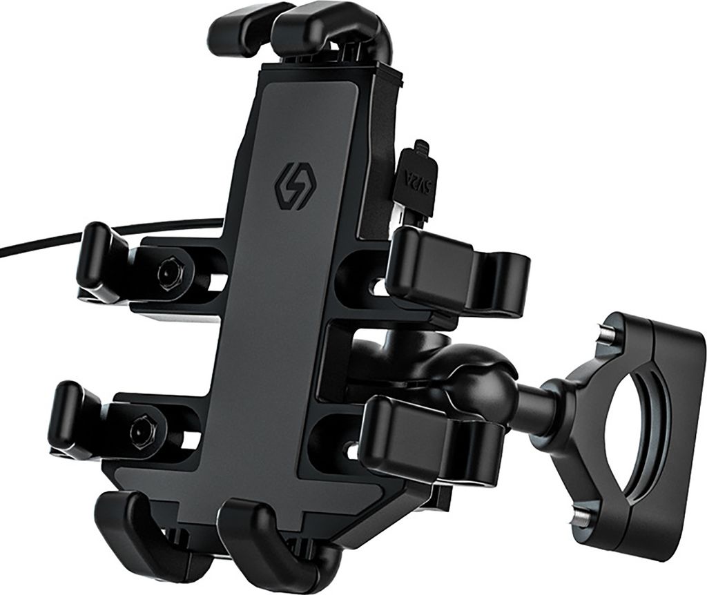 1 Setzen Sie Motorrad -Telefonhalter Einstellbarer 360 -Grad -Rotation Universal Stockfest Stabiles GPS -Navigation mit Schalter Motorradfahrrad -T...